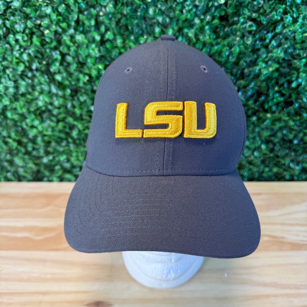 NWT Nike LSU Tigers Collegiate Hat Cap Stretch Fit Medium/Large Size